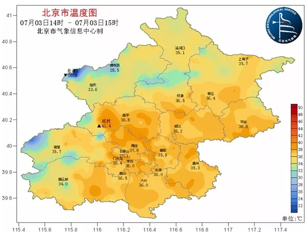 北京市气温图