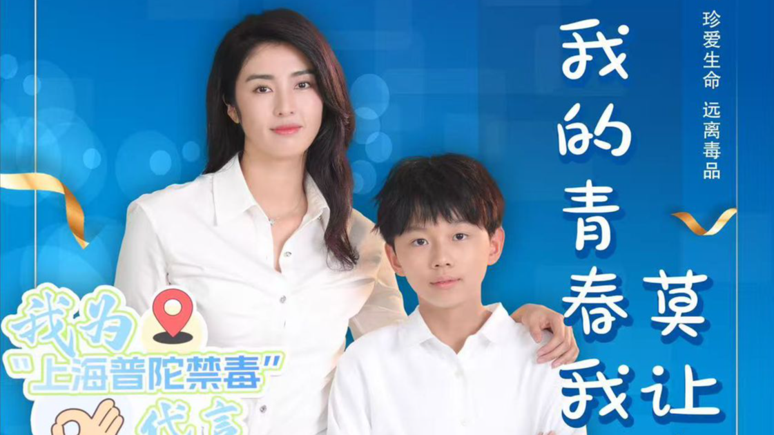 《上海市普陀区禁毒宣传形象大使赵丽娜》系列海报（上海市禁毒办选送）