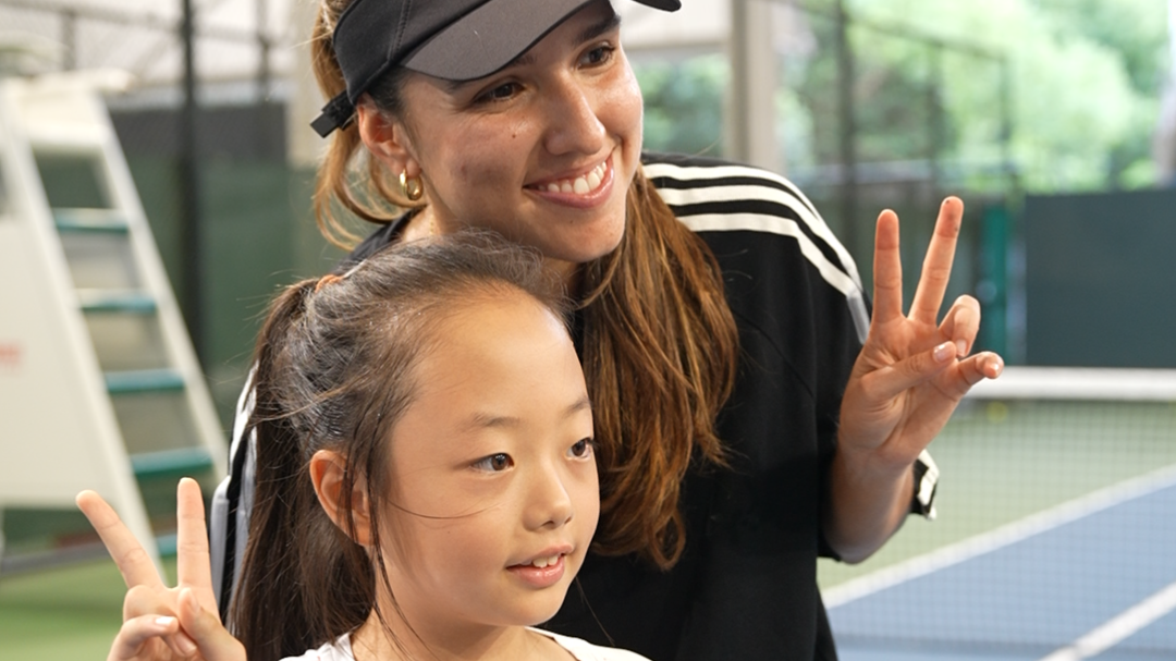 WTA Star Camila Osorio: They are very talented!宁波网球小将迎来WTA“特教”