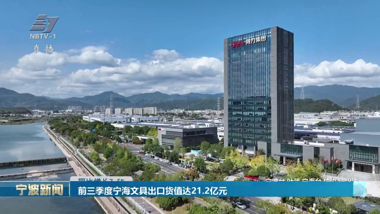 同比增长7.5%丨前三季度宁海文具出口货值达21.2亿元