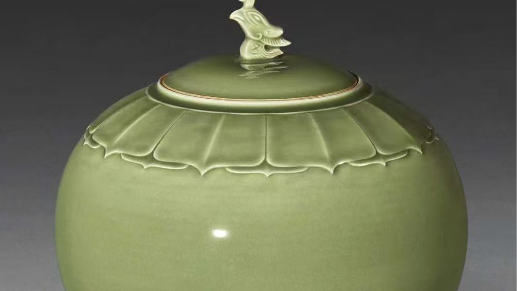 国家级非遗越窑青瓷亮相大湾区 百件精品集中展出