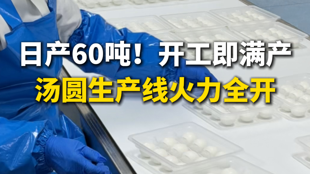 日产60吨！开工即满产，汤圆生产线火力全开