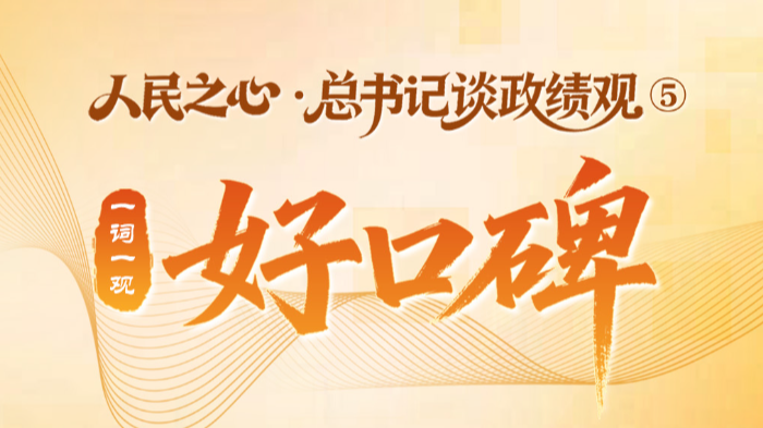 人民之心·总书记谈政绩观⑤｜一词一观：好口碑