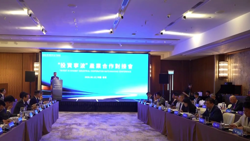 2026甬港经济合作论坛“投资宁波”产业合作对接会举行