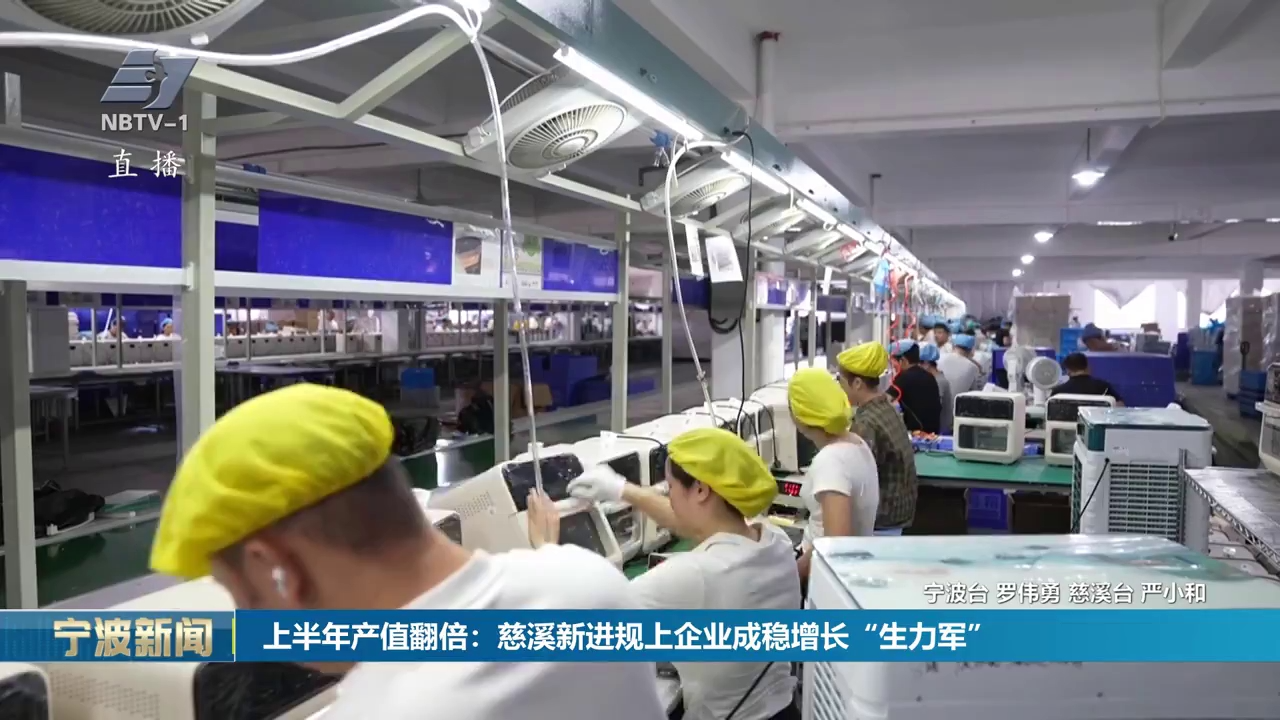 上半年产值翻倍：慈溪新进规企业成稳增长“生力军”