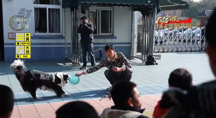 在宁波，看见文明中国｜镇海：萌宠化身志愿犬 进校园守护特殊儿童