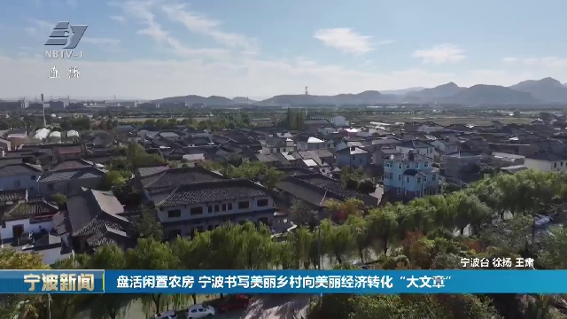 盘活闲置农房 宁波书写美丽乡村向美丽经济转化“大文章”