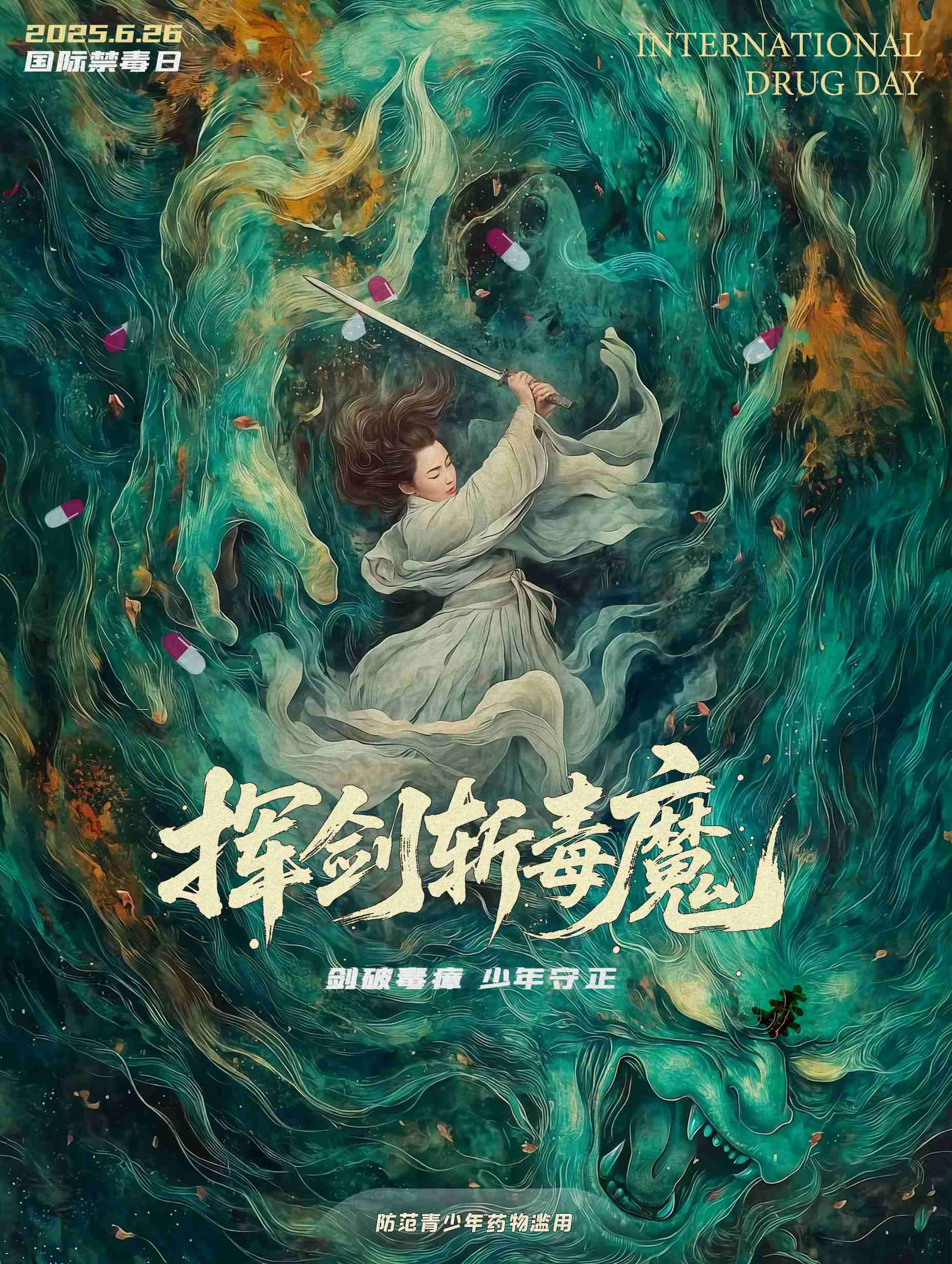 《挥剑斩毒魔》（黑龙江省禁毒办选送）