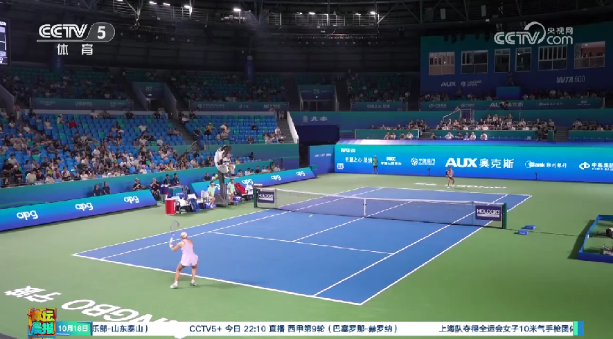 央视关注WTA500宁波公开赛：被逆转 朱琳无缘女单四强