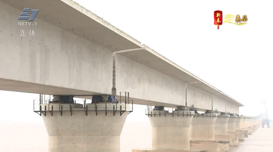 新春走基层丨通苏嘉甬高铁杭州湾跨海大桥加紧施工步伐