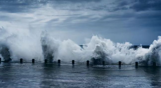 国家海洋预报台发布海浪橙色、风暴潮蓝色警报
